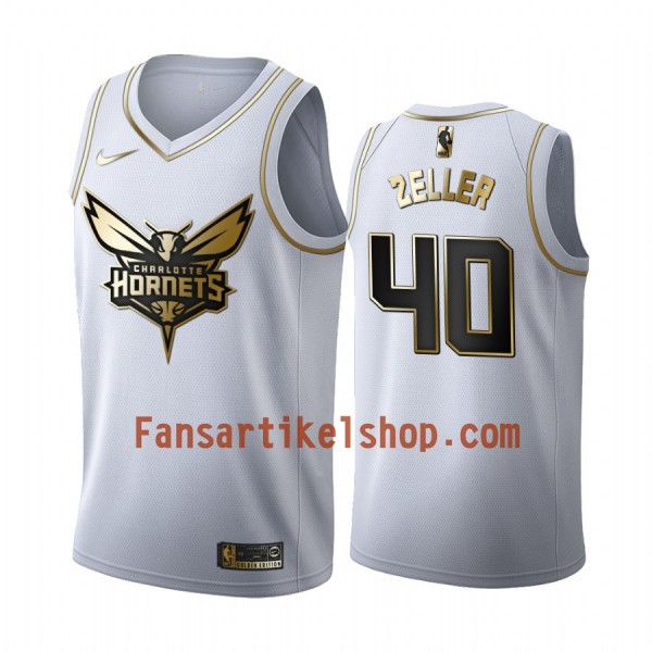 NBA Charlotte Hornets Trikot Cody Zeller 40 Nike 2019-2020 Weiß Golden Edition Swingman - Herren NBA Charlotte Hornets Trikot Cody Zeller 40 Nike 2019-2020 Weiß Golden Edition Swingman - Herren